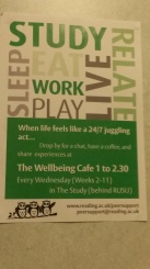 Am thinking a Wellbeing cafe for staff might be good